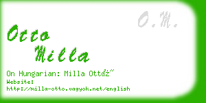 otto milla business card
